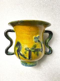 Gudrun Baudisch Polychrome Ceramic Vase by Gudrun Baudisch for Wiener Werkst tte - 4006284
