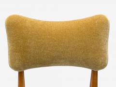 Guglielmo Pecorini Stained Wood Camel Mohair Low Lounge Chair Italy 1950s - 4264080