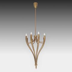 Guglielmo Ulrich Brass Eight Arm Chandelier by Guglielmo Ulrich - 2163674