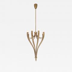 Guglielmo Ulrich Brass Eight Arm Chandelier by Guglielmo Ulrich - 2164943