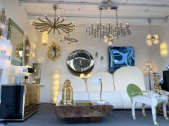 Guglielmo Ulrich Brass Sun Chandelier by Guglielmo Ulrich Italy 1960s - 2128274