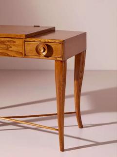 Guglielmo Ulrich Chestnut wood vanity table Italian craftsmanship 1950s - 4002319