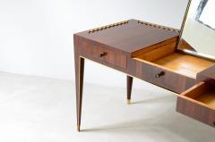 Guglielmo Ulrich Desk with brass profiles two small drawers and central compartment  - 3732468