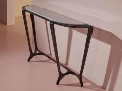 Guglielmo Ulrich Ebonized Beech Console with White Marble Top Italian Manufacture 1950s - 3791591