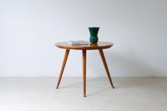 Guglielmo Ulrich Elegant cherry table with thin turned legs and veneered top - 3891518