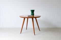 Guglielmo Ulrich Elegant cherry table with thin turned legs and veneered top - 3891577