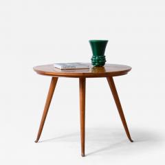 Guglielmo Ulrich Elegant cherry table with thin turned legs and veneered top - 3893405