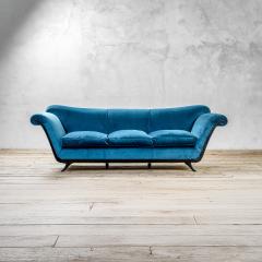 Guglielmo Ulrich Guglielmo Ulrich Blu Velvet Sofa 1950 - 3999818