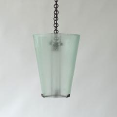 Guglielmo Ulrich Guglielmo Ulrich Brass and Murano Glass Ceiling Lamp Italy 1940s - 3544344