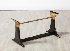 Guglielmo Ulrich Guglielmo Ulrich Walnut Agate and Brass Coffee Table Italy circa 1950 - 2923961