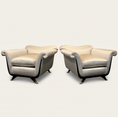 Guglielmo Ulrich Italian 1940s Lounge Chairs Attributed to Guglielmo Ulrich - 4613012