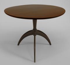 Guglielmo Ulrich Italian Art Deco Rosewood Low Pedestal Base End Table - 428891