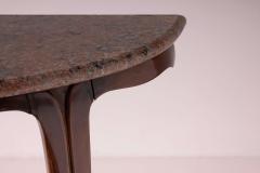 Guglielmo Ulrich Italian Marble Top Console Table in the Style of Guglielmo Ulrich 1950s - 4486846