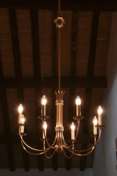Guglielmo Ulrich Italian Mid Century Chandelier Attributed to Guglielmo Ulrich 1945s - 2601710