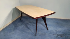 Guglielmo Ulrich Italian Mid Century Parchment Dining Table Attributed to Guglielmo Ulrich 1950s - 2601604