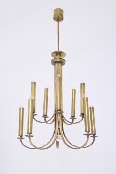 Guglielmo Ulrich Mid Century Brass Chandelier by Ulrich Guglielmo - 4683031