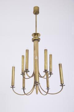 Guglielmo Ulrich Mid Century Brass Chandelier by Ulrich Guglielmo - 4683033