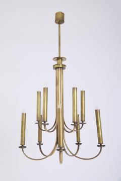 Guglielmo Ulrich Mid Century Brass Chandelier by Ulrich Guglielmo - 4683396