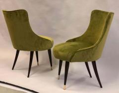 Guglielmo Ulrich Pair of Italian Mid Century Modern Lounge Slipper Chairs by Guglielmo Ulrich - 1736728