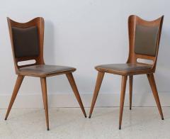 Guglielmo Ulrich Pair of Italian Modern Walnut Side Chairs Guglielmo Ulrich - 4702636