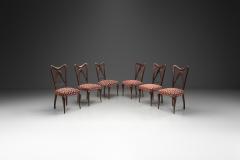 Guglielmo Ulrich Set of Six Dining Chairs by Guglielmo Ulrich Attr Italy 1950s - 4293669