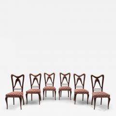 Guglielmo Ulrich Set of Six Dining Chairs by Guglielmo Ulrich Attr Italy 1950s - 4296958