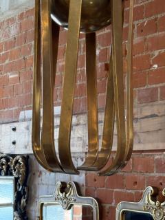 Guglielmo Ulrich Solid Brass Sculptural Chandelier in Style of Guglielmo Ulrich circa 1970s - 4621139