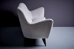 Guglielmo Veronesi Guglielmo Veronesi for ISA Bergamo la perla Sofa Lounge Chairs Silver Gray Grey - 3346721