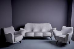 Guglielmo Veronesi Guglielmo Veronesi for ISA Bergamo la perla Sofa Lounge Chairs Silver Gray Grey - 3346722
