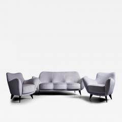 Guglielmo Veronesi Guglielmo Veronesi for ISA Bergamo la perla Sofa Lounge Chairs Silver Gray Grey - 3349044