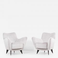 Guglielmo Veronesi Pair of Guglielmo Veronesi Perla Lounge Chairs by I S A Bergamo - 2906158