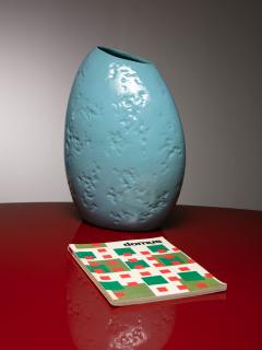 Guido Andloviz Large Turquoise Vase by Guido Andloviz for SCI Laveno - 4724532