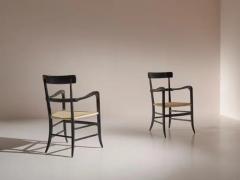 Guido Chiappe Beech and Cane Armchairs for Continental Hotel in Santa Margherita - 3473126