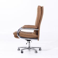 Guido Faleschini Guido Faleschini for Mariani MCM Big Italian Leather Executive Desk Chair - 4050296