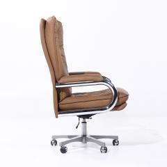 Guido Faleschini Guido Faleschini for Mariani MCM Big Italian Leather Executive Desk Chair - 4050302