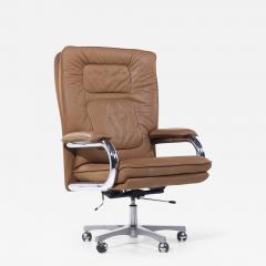 Guido Faleschini Guido Faleschini for Mariani MCM Big Italian Leather Executive Desk Chair - 4053944