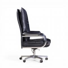 Guido Faleschini Guido Faleschini for Mariani Mid Century Big Executive Leather Desk Chair - 4550688