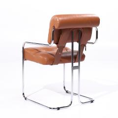 Guido Faleschini Guido Faleschini for Mariani Tucroma MCM Leather and Chrome Chairs Set of 6 - 3994920