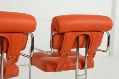 Guido Faleschini Guido Faleschini for i4 Mariani Tucroma Dining Chairs Set of Six Italy 1971 - 4288916