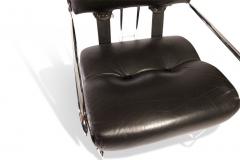 Guido Faleschini Set of 12 Pace Faleschini Leather and Chrome Tucroma Chairs - 432639