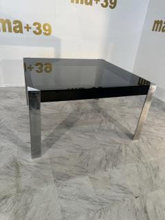 Guido Faleschini Vintage Italian Chrome and Glass Dining Table by Guido Faleschini X Hermes - 3449507