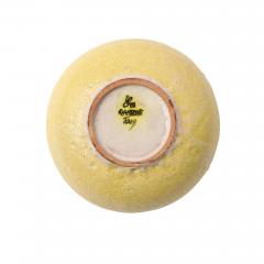 Guido Gambone Guido Gambone Bowl Ceramic Yellow Abstract Geometric Signed - 4432900