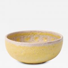 Guido Gambone Guido Gambone Bowl Ceramic Yellow Abstract Geometric Signed - 4434590