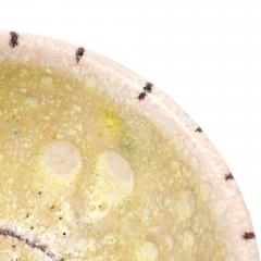 Guido Gambone Guido Gambone Bowl Ceramic Yellow Purple Stripes Abstract Signed - 4432905