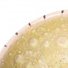 Guido Gambone Guido Gambone Bowl Ceramic Yellow Purple Stripes Abstract Signed - 4432908