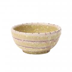 Guido Gambone Guido Gambone Bowl Ceramic Yellow Purple Stripes Abstract Signed - 4432943