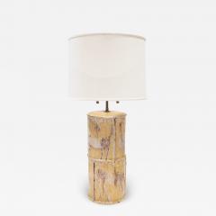 Guido Gambone Guido Gambone Stunning Large Ceramic Table Lamp with Animal Motif 1950s Signed  - 3445186