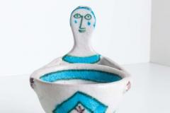 Guido Gambone Guido Gamboni Lady Figurine Salt Cellar - 2833204