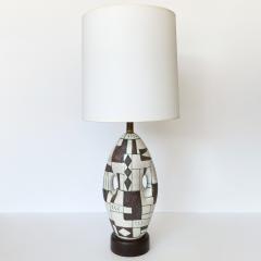 Guido Gambone Pair of Guido Gambone Ceramic Table Lamps Signed - 1295570