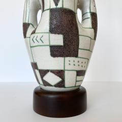 Guido Gambone Pair of Guido Gambone Ceramic Table Lamps Signed - 1295577